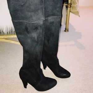 Steve Madden Thigh High Black Boots Size 8.5